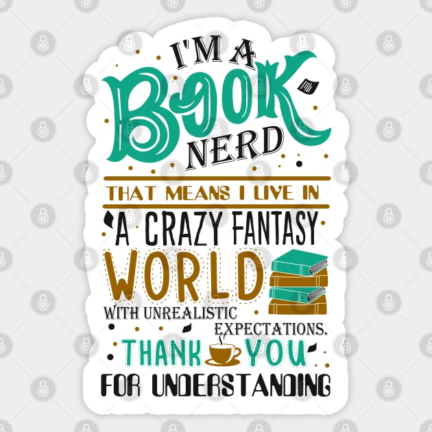 Book Nerd Sticker by KsuAnn